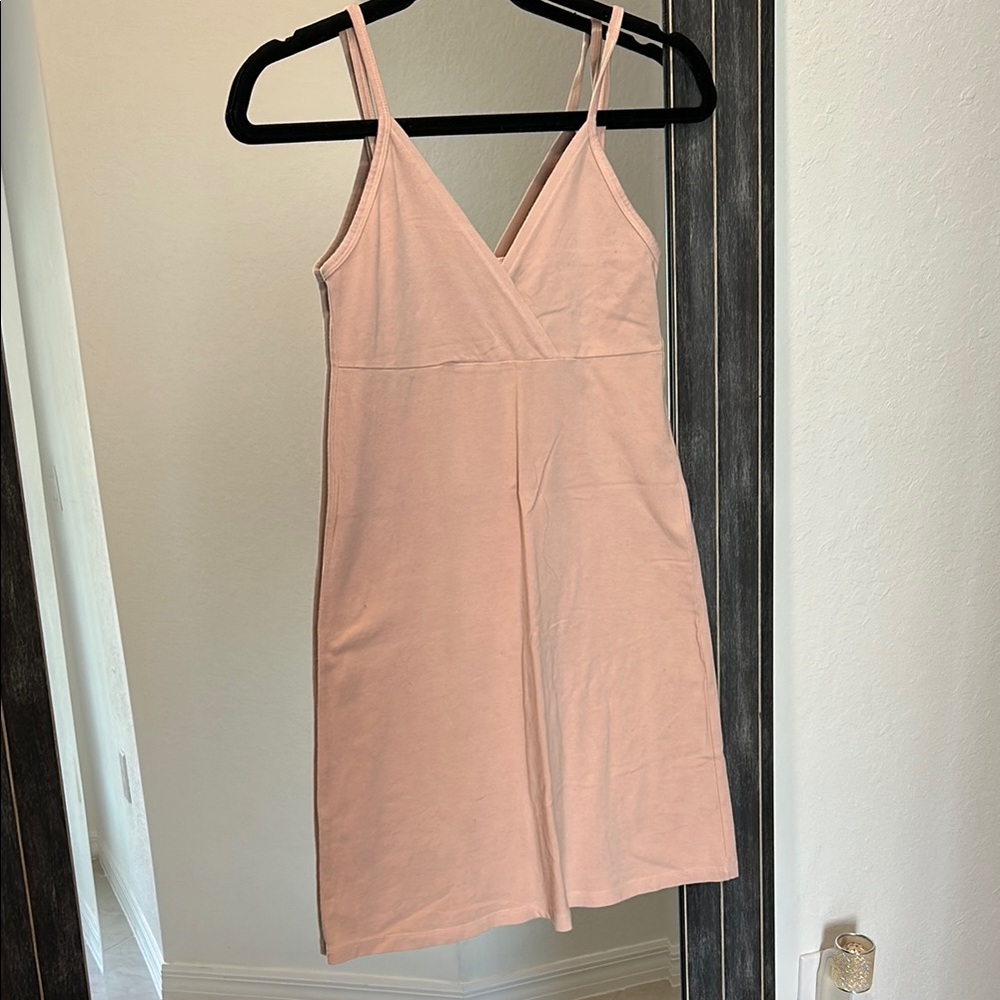 john galt / brandy melville blush pink skater dress